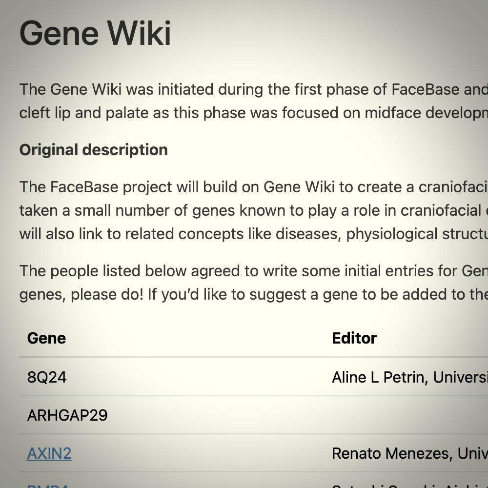 Gene Wiki thumbnail