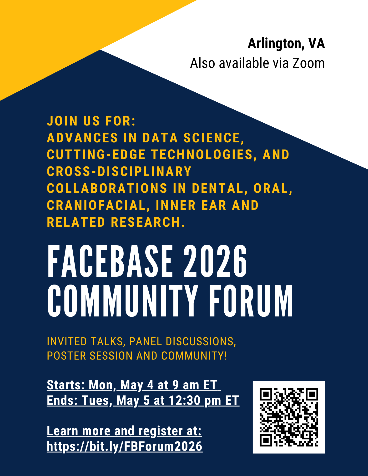 Register for the 2026 FaceBase Forum - Arlington, VA